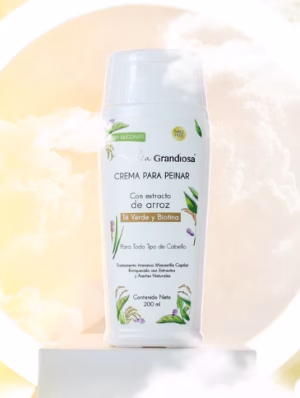 crema para peinar de arroz